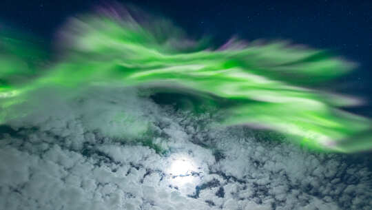 Astrological Journal for the Week Photo of aurora and moon by Markus Varik on February 22, 2021, Tromsø Norway