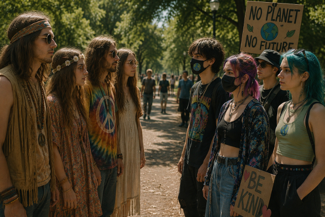 Gen Z and the Hippie Generation: Two Rebellions One Restless Human Impulse